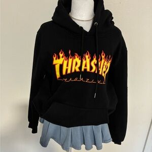 Thrasher Black Flame Hoodie🖤